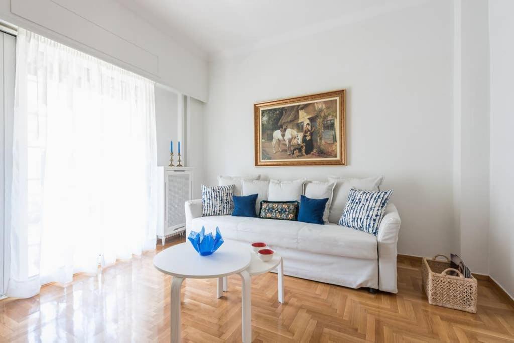 New! Bright & Remodeled 1Bed Apt 2Min Walk To Acropolis Athena Bagian luar foto